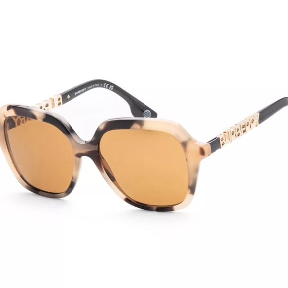 Burberry Spotted Horn 55 mm Sunglassess - Picture 1 of 9